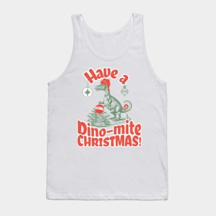 Christmas Dinosaur Tank Top